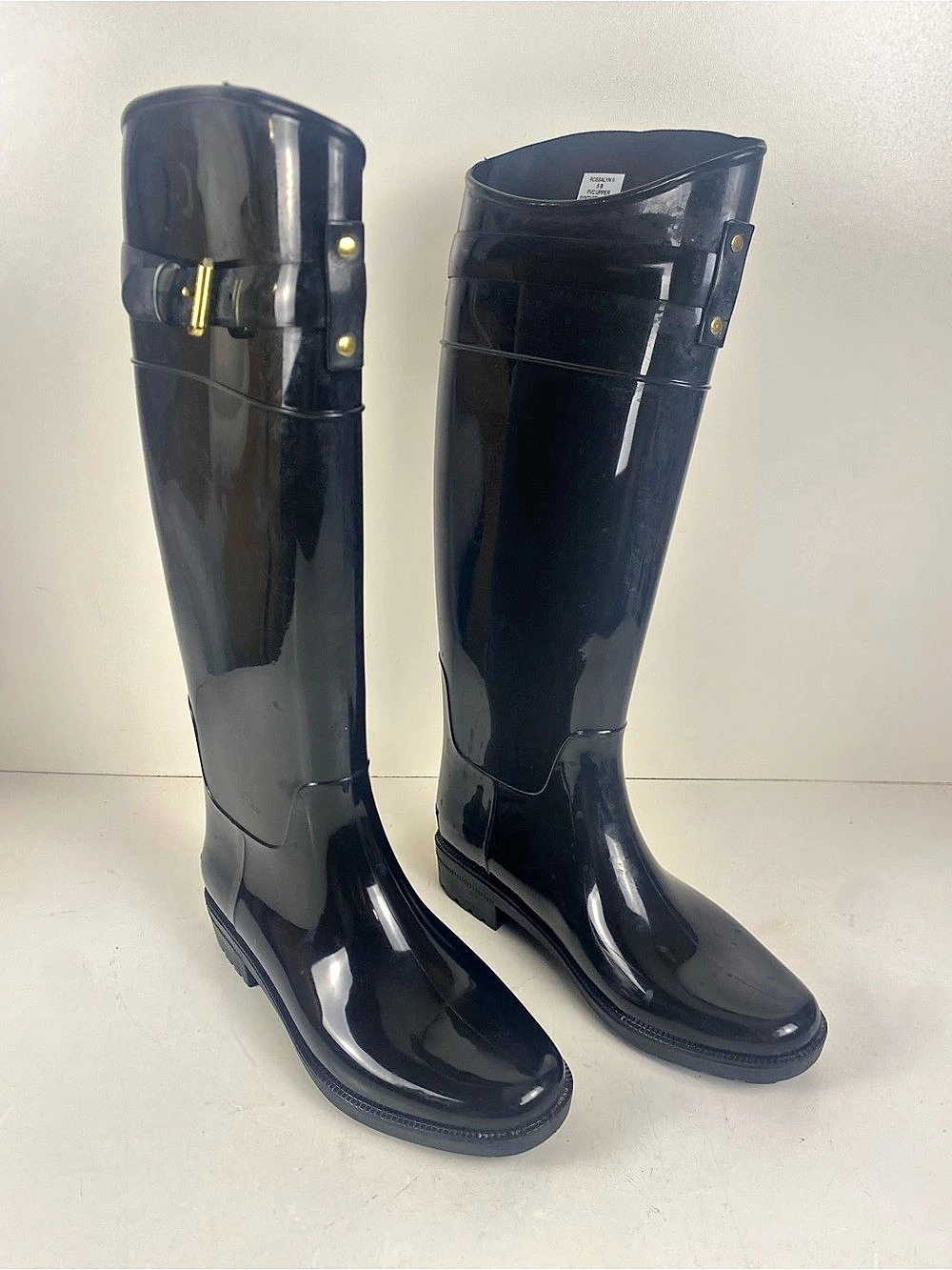 Lauren Ralph Lauren Rosalyn II Black Rain Boots Size 5B